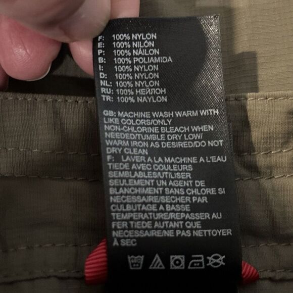 The North Face Roll-Up ARRF Shorts Women's 2 Long Green Nylon Hiking Outdoors - Picture 14 of 16